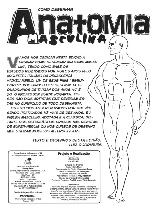 Como Desenhar Anatomia Masculina Ed Desenho