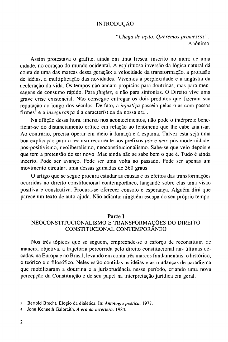 Um breve argumento sobre a necessidade de constitucionalização do direito  penal - SILVA JR., Nelmon J.