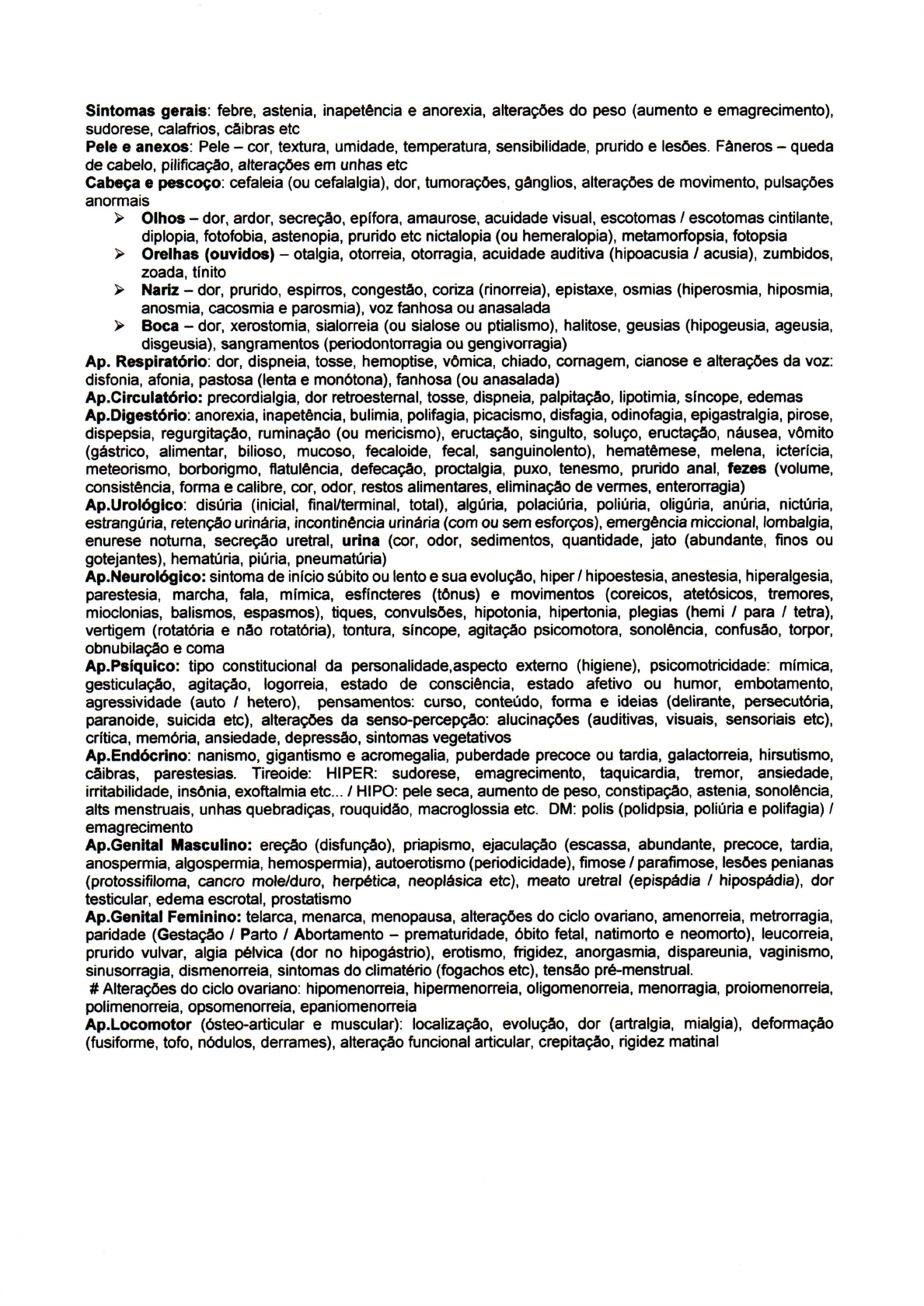 Exemplo de Uma Anamnese PDF, PDF, Vertigem