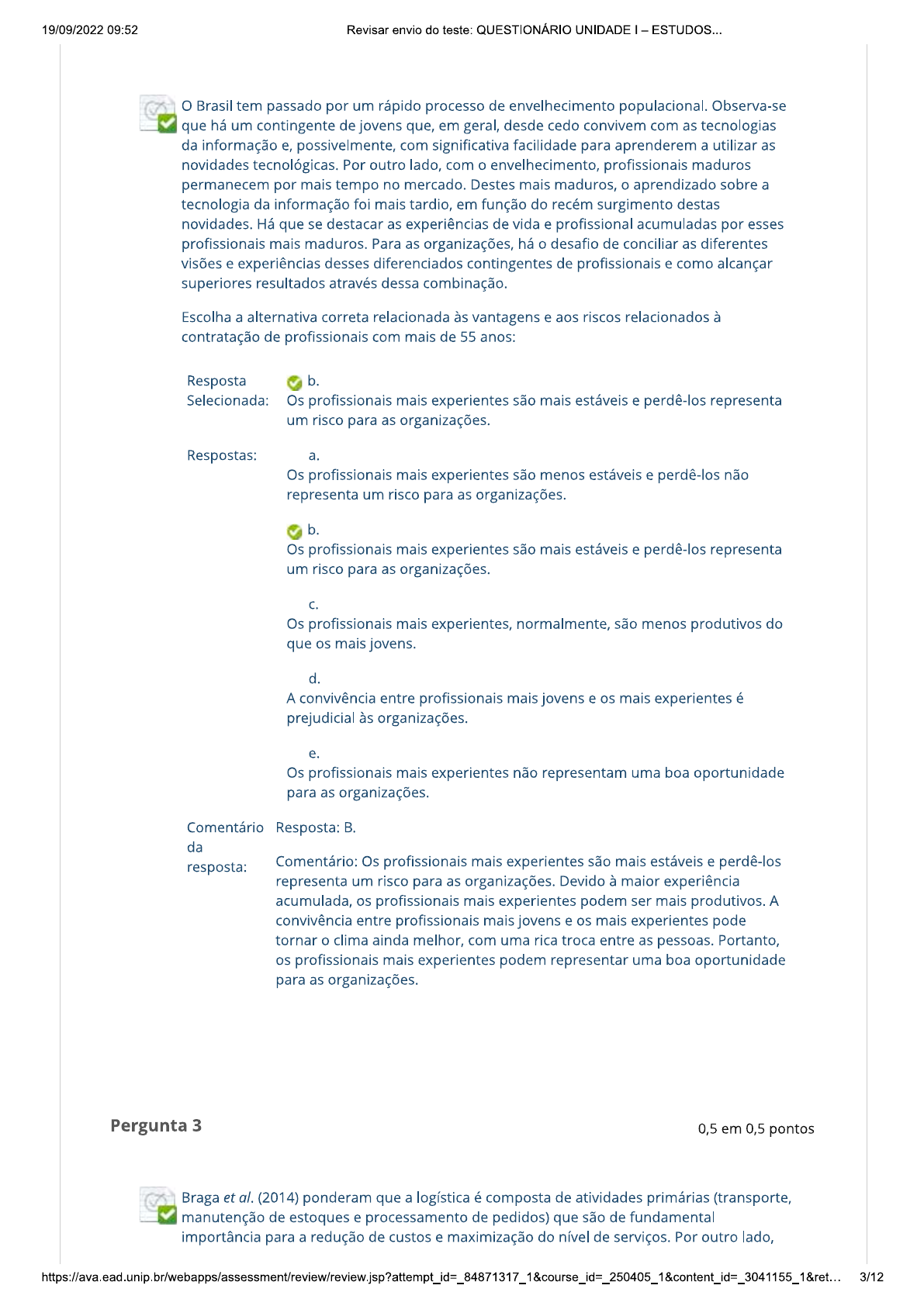 QUESTIONÁRIO UNIDADE I ESTUDOS DISCIPLINARES VII - Estudos ...