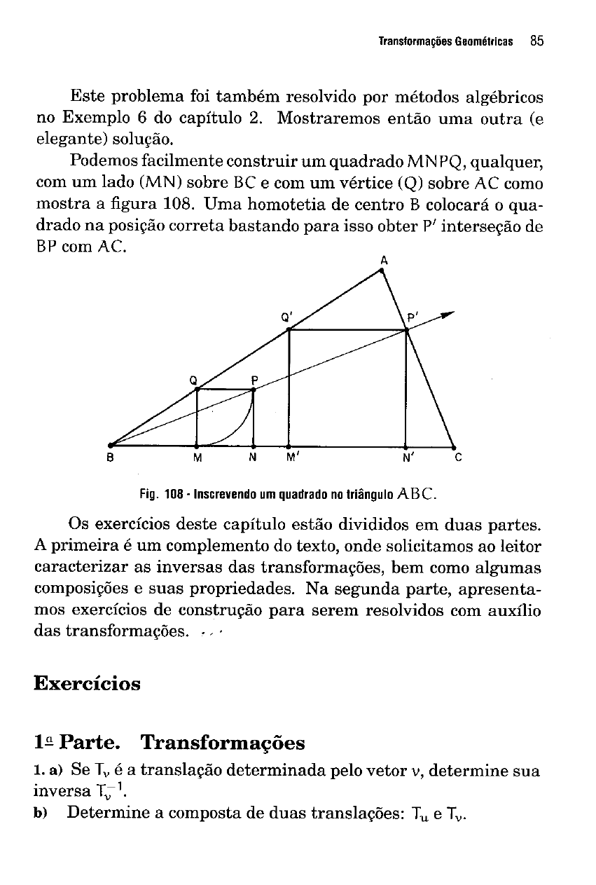 Transformações Geométricas.