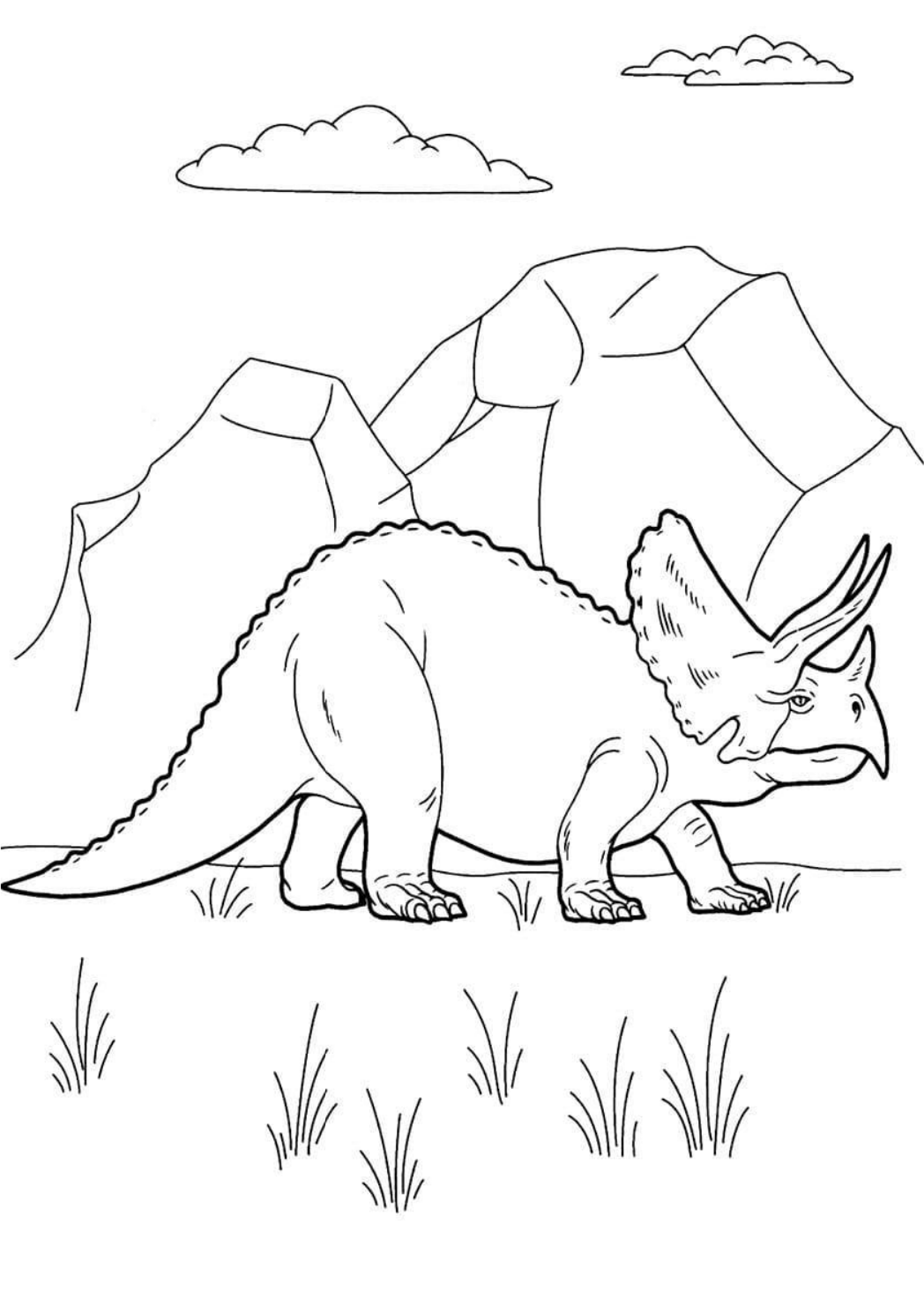 Triceraptops Archives - Desenhos para pintar e colorir