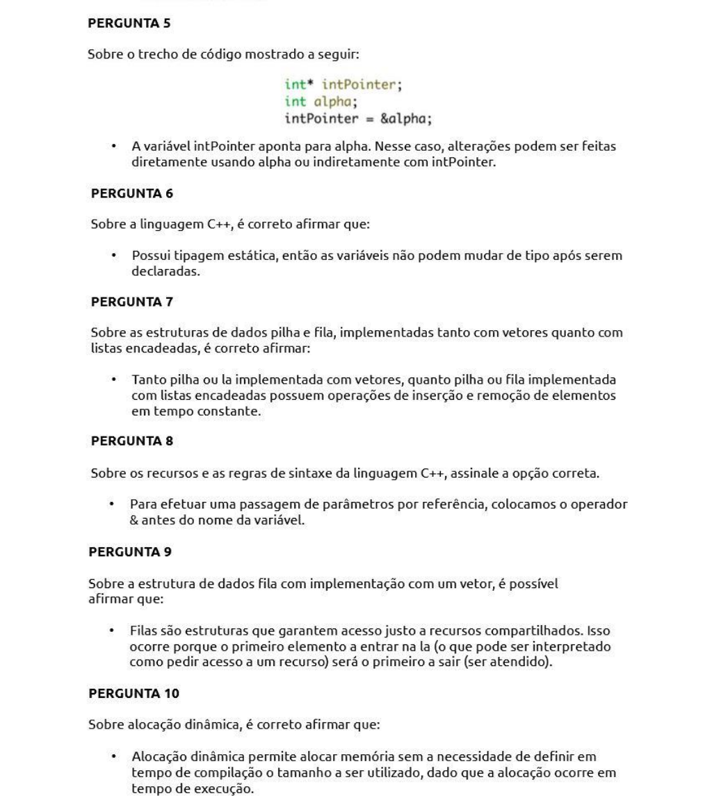 Estrutura De Dados Atividade Para Avaliação Semana 3 Univesp 2021