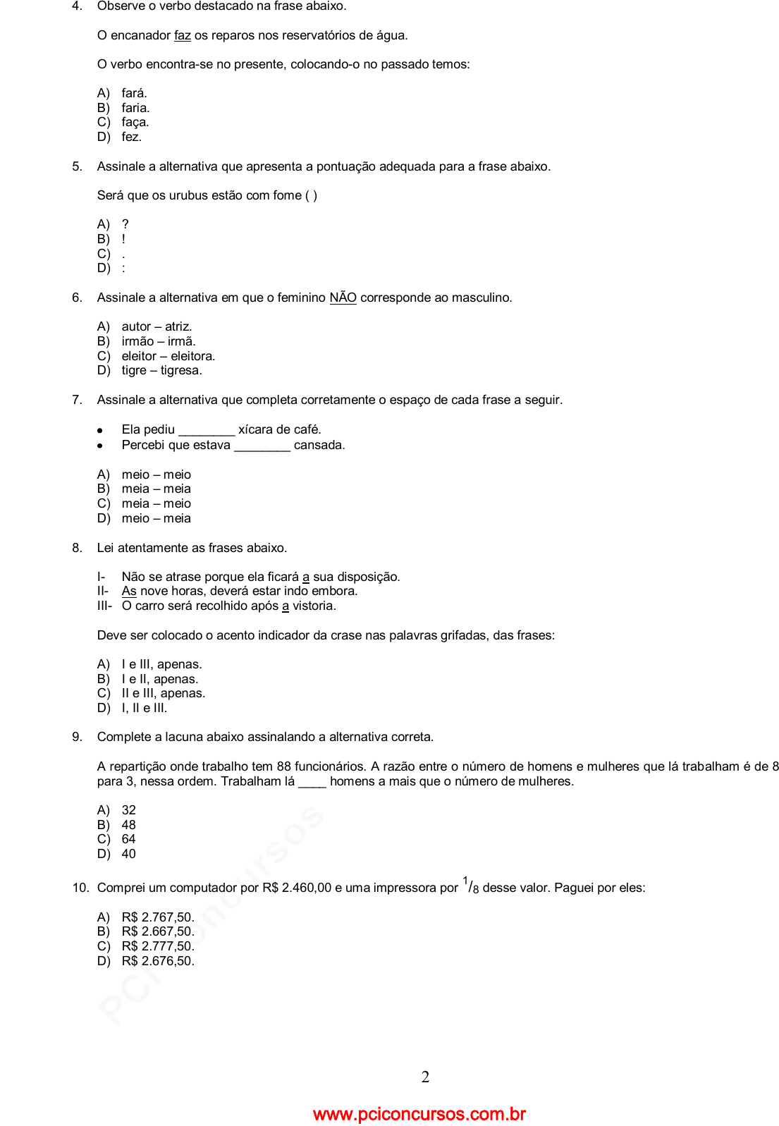 Prova Fundação ABC - São Paulo - São Mateus - GSA - 2016 - para Agente  Comunitário de Saúde - Tarde.pdf - Provas de Concursos Públicos