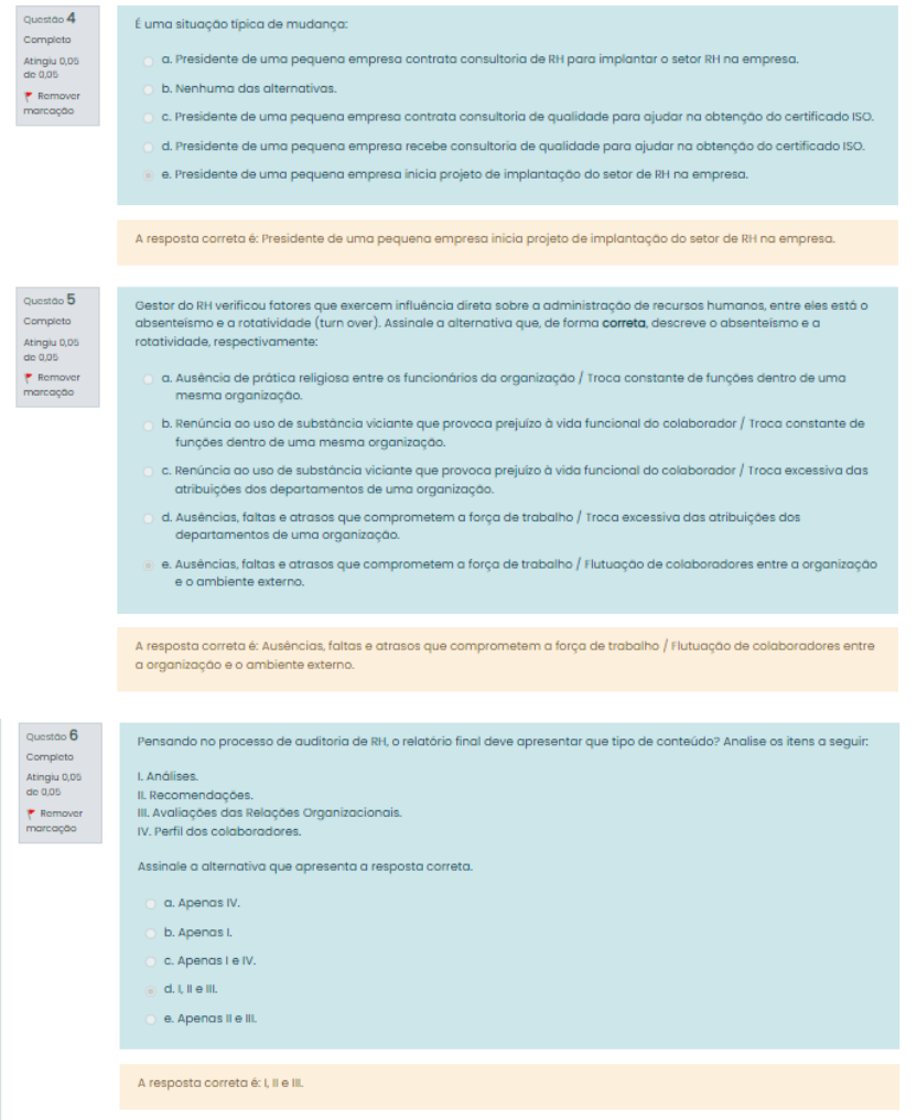 Atividade IV Gestão De Pessoas - Recursos Humanos