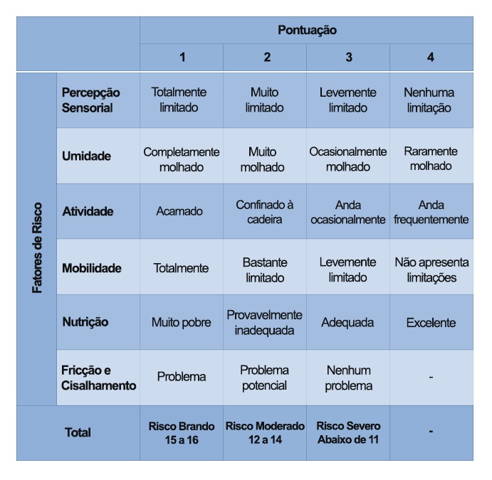Escala de Braden Ensino Clínico em Saúde do Adulto Idoso Teórico