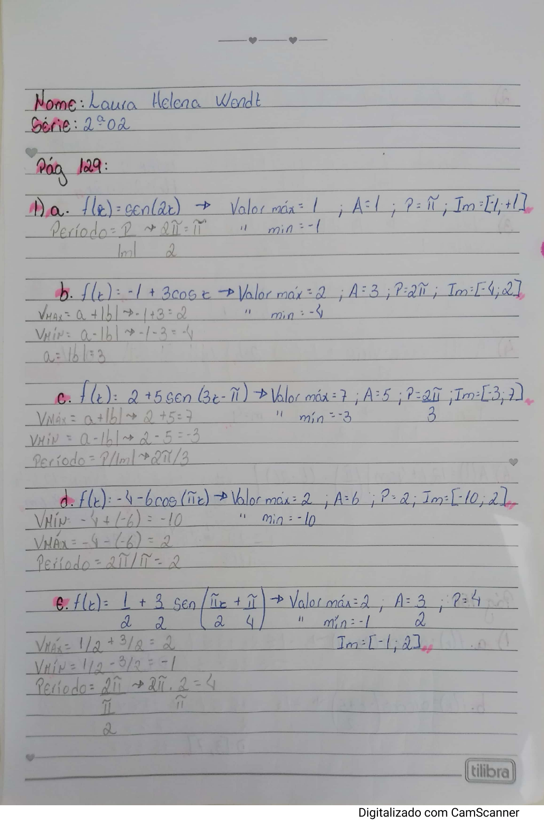 Tarefa - Matemática B - Matemática