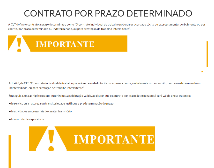 Contrato Por Prazo Determinado Direito Do Trabalho E Da Previdência 4336