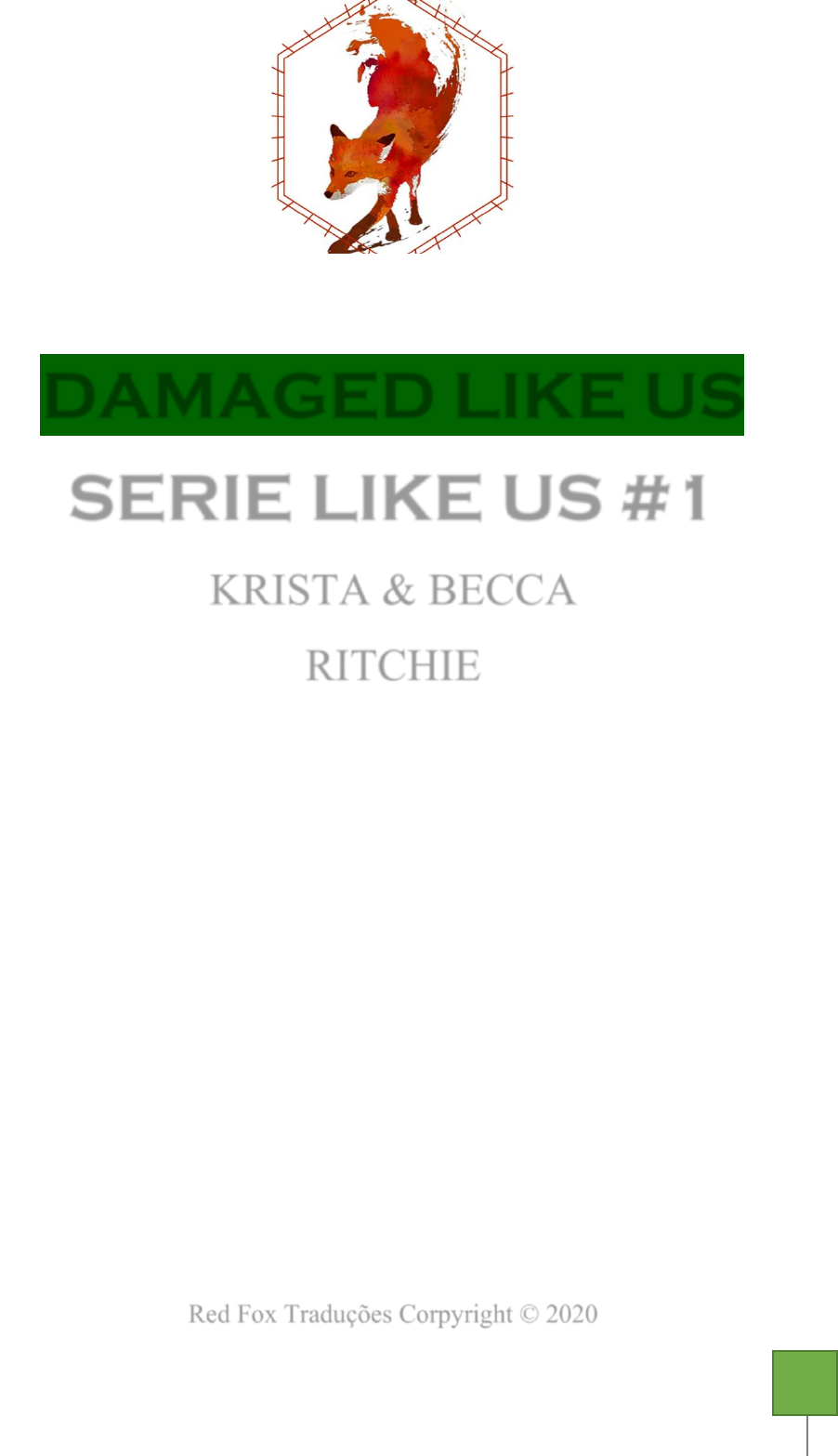 krista Becca Ritchie 1 - Damaged Like Us - Literatura Norte-americana II