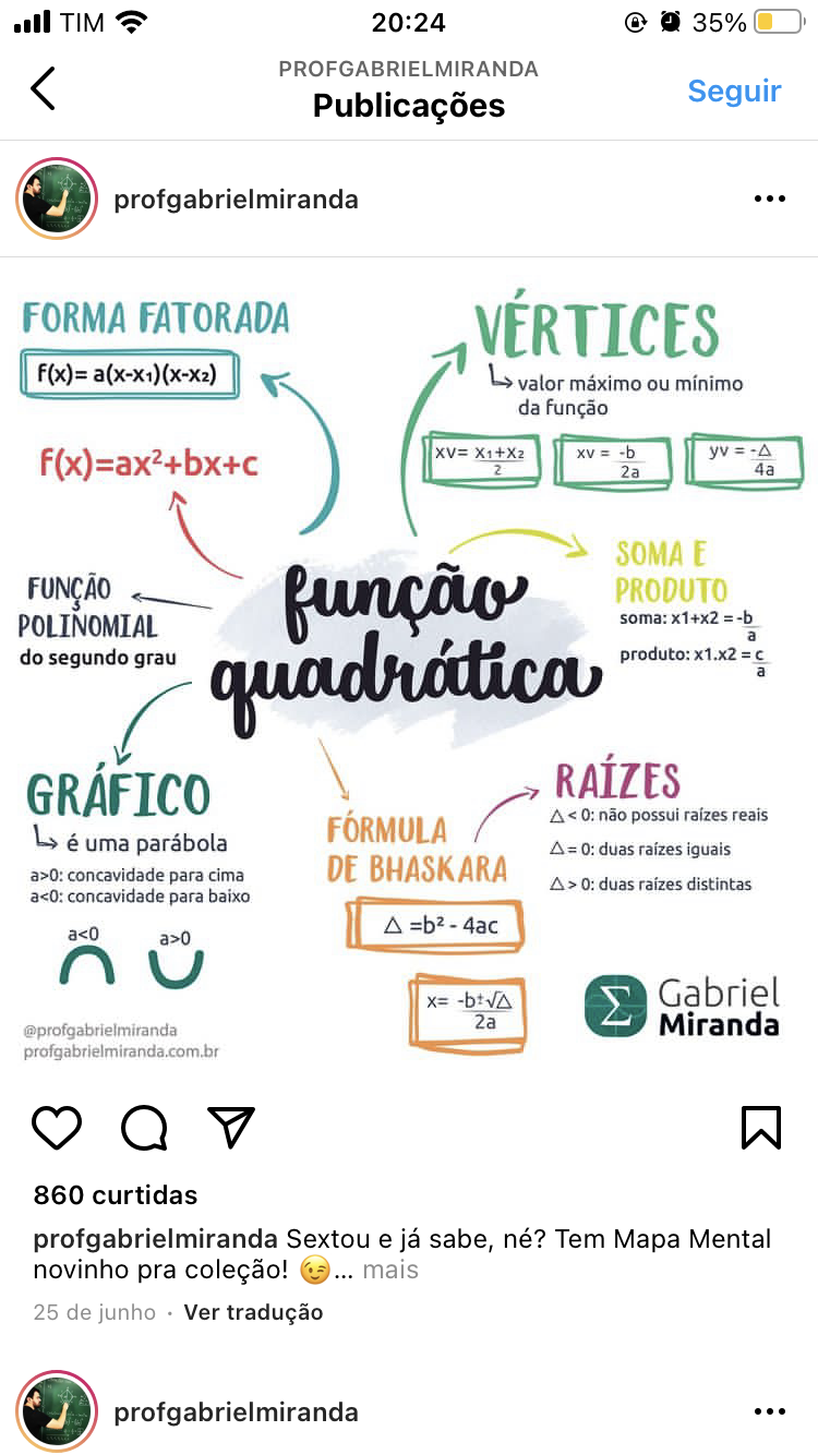 Função Quadrática - Matemática