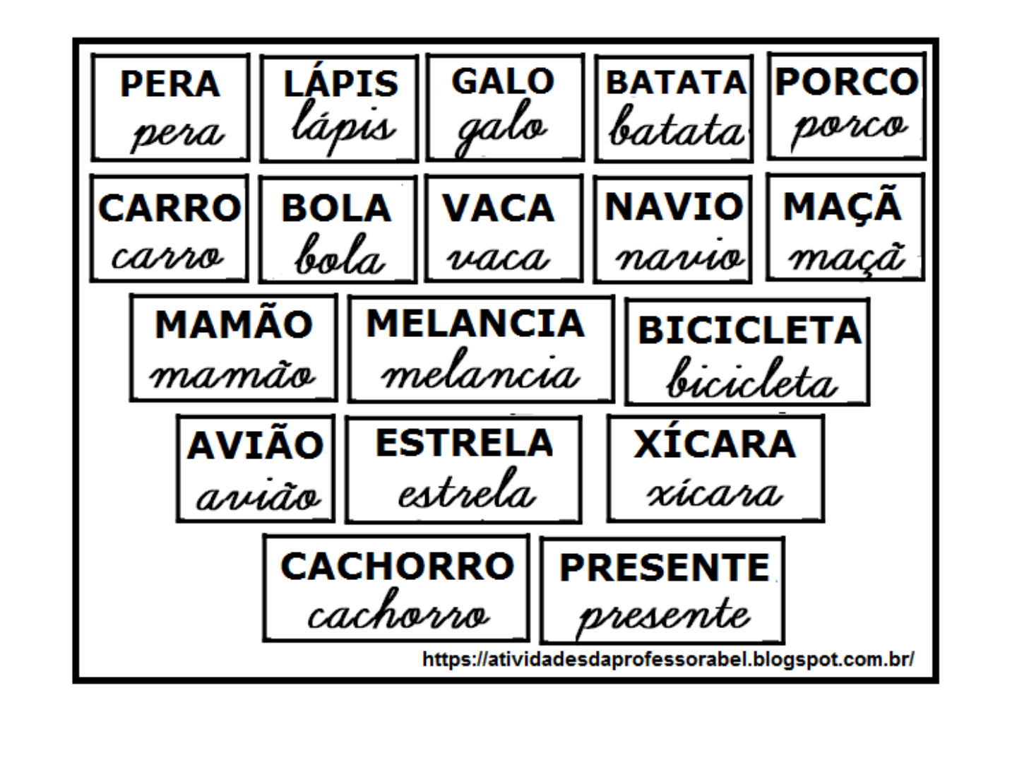 Jogo Trilha das palavras Material: Tabuleiro do jogo (podem imprimir);  Ficha com as diferentes categorias (1 por jogador); Dado Pinos ou até  rolhas de plastico, pedras, etc Regras: Começa quem obtiver a