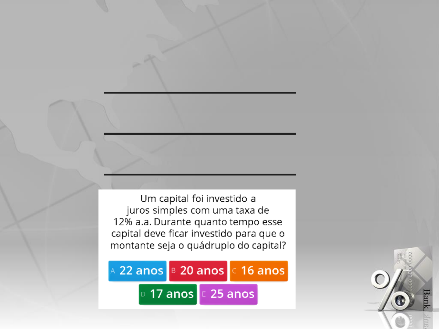 FÓRMULA GEO: Jogue on-line: Porcentagem e juros