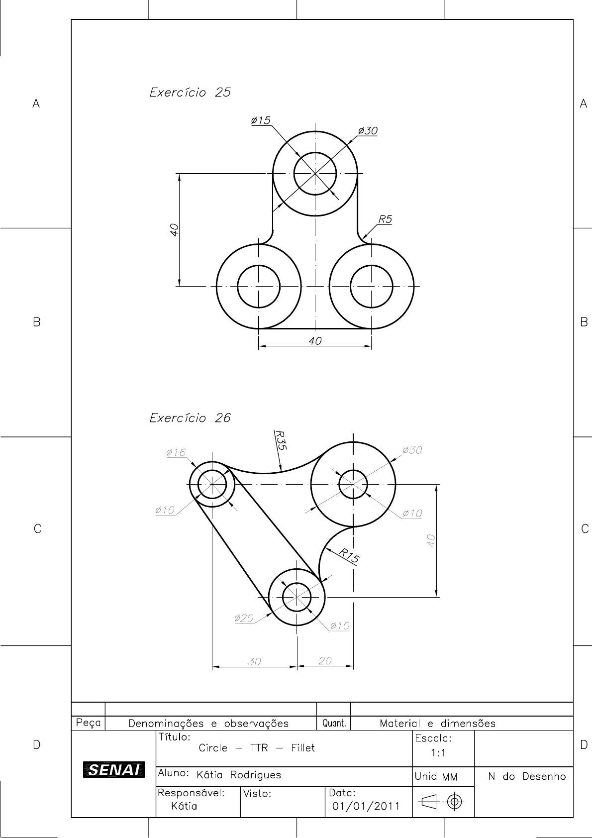 Apostila 2 Revisada Exercícios Autocad Auto Cad