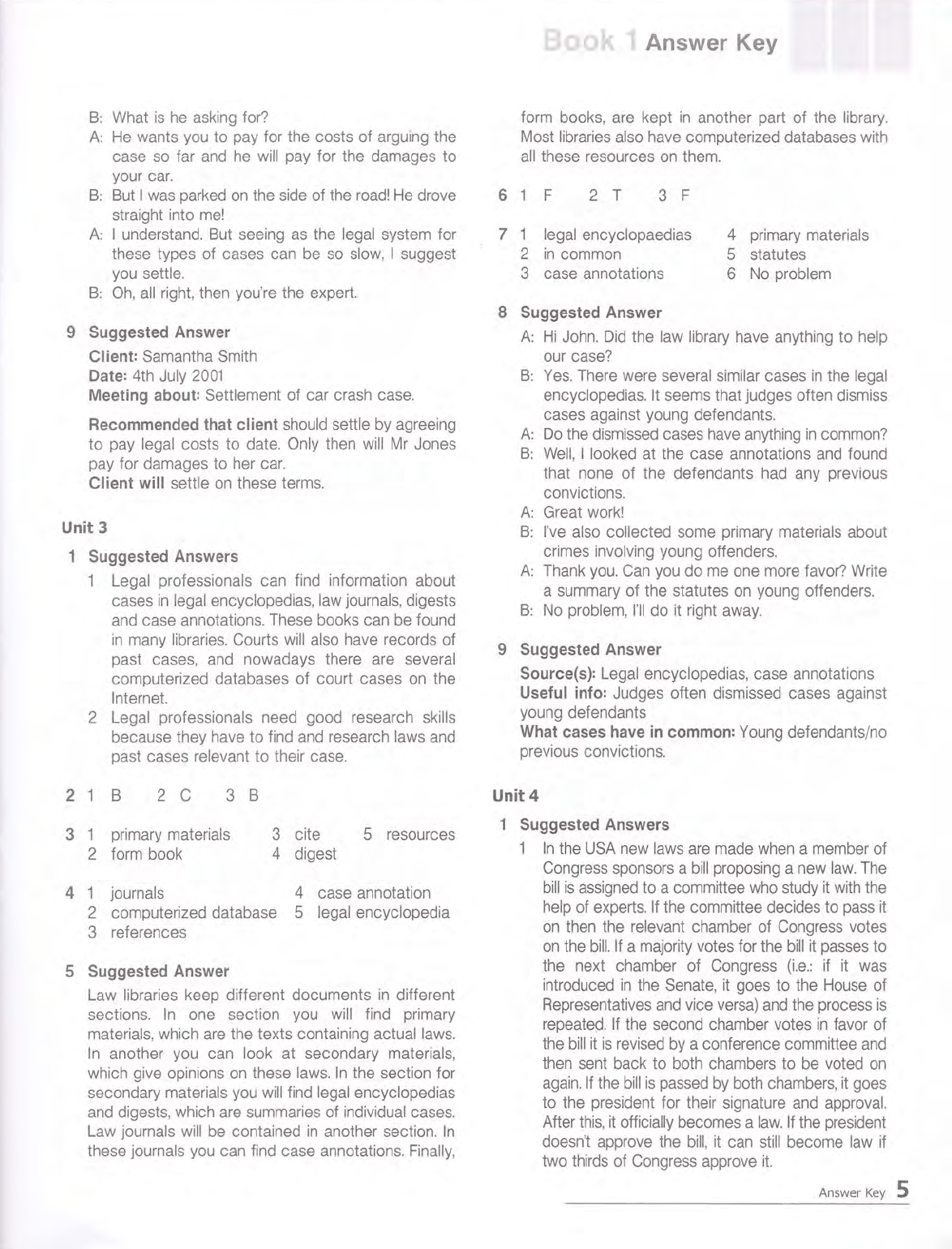 Career Paths Law Teacher's Guide