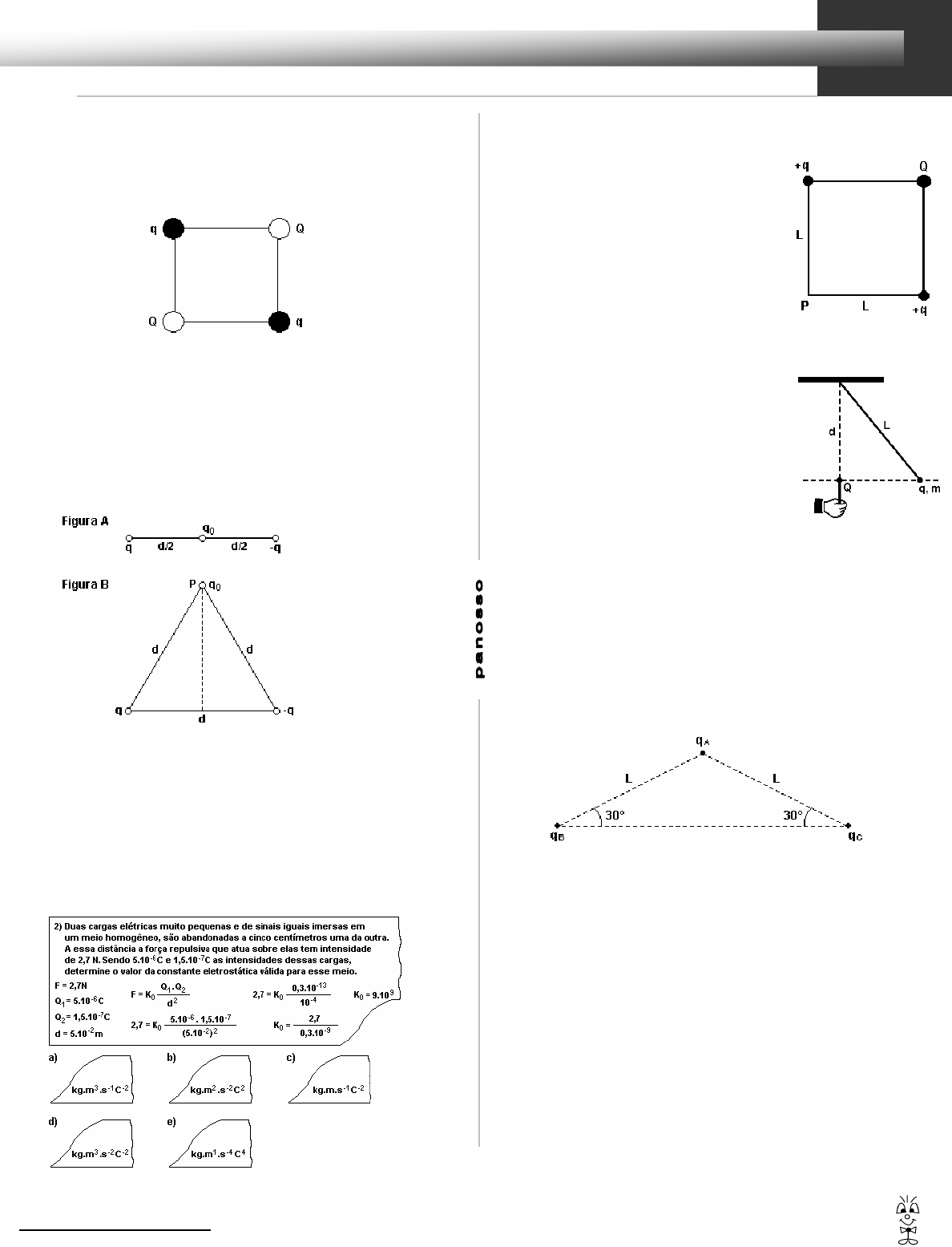 Lei De Coulomb - Física - Lista De Exercícios - Prof. Panosso - Física ...