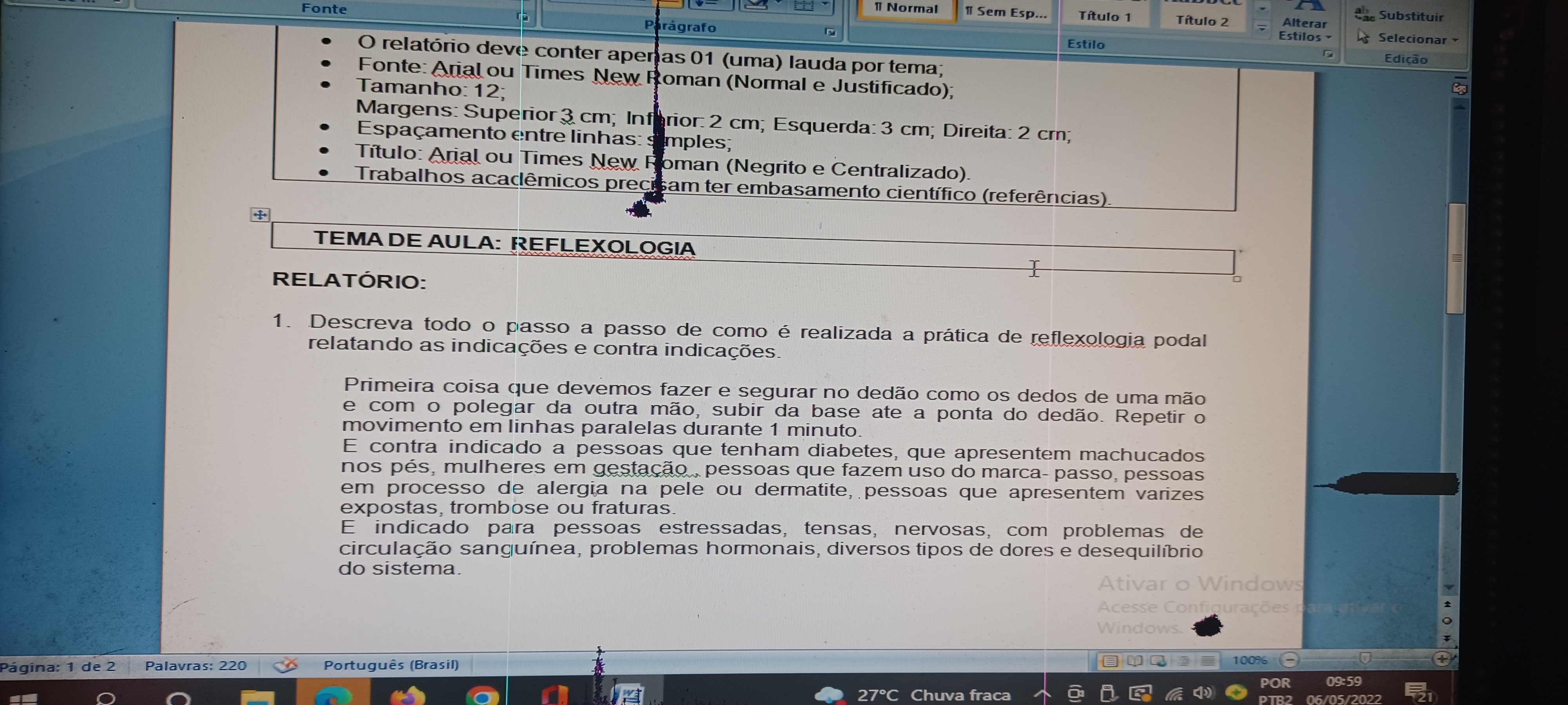 Relat Rio Podologia