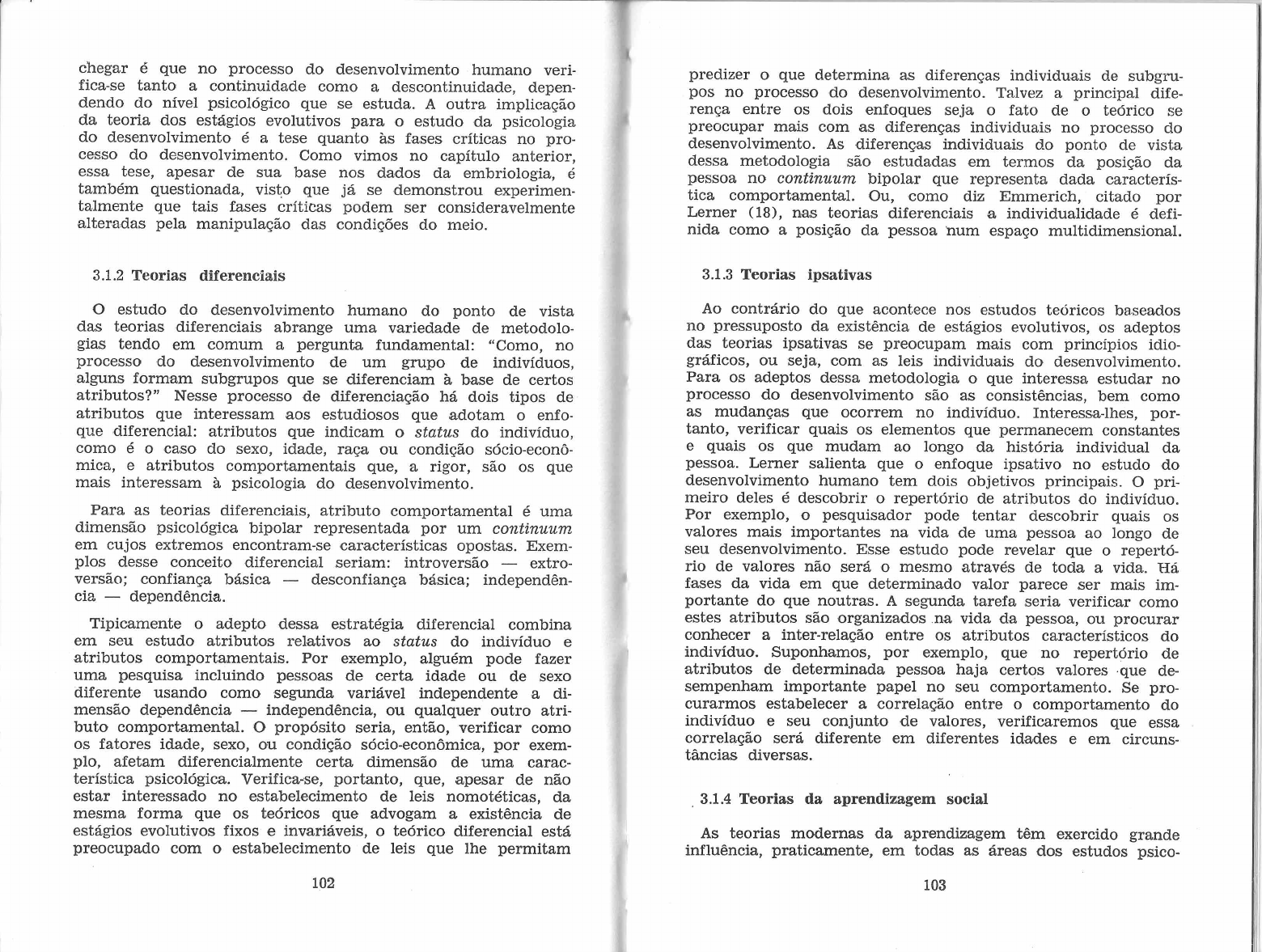 Psicologia Evolutiva Merval Rosa Cap 3 Teorias Do Desenvolvimento Humano Psicologia Do 8645