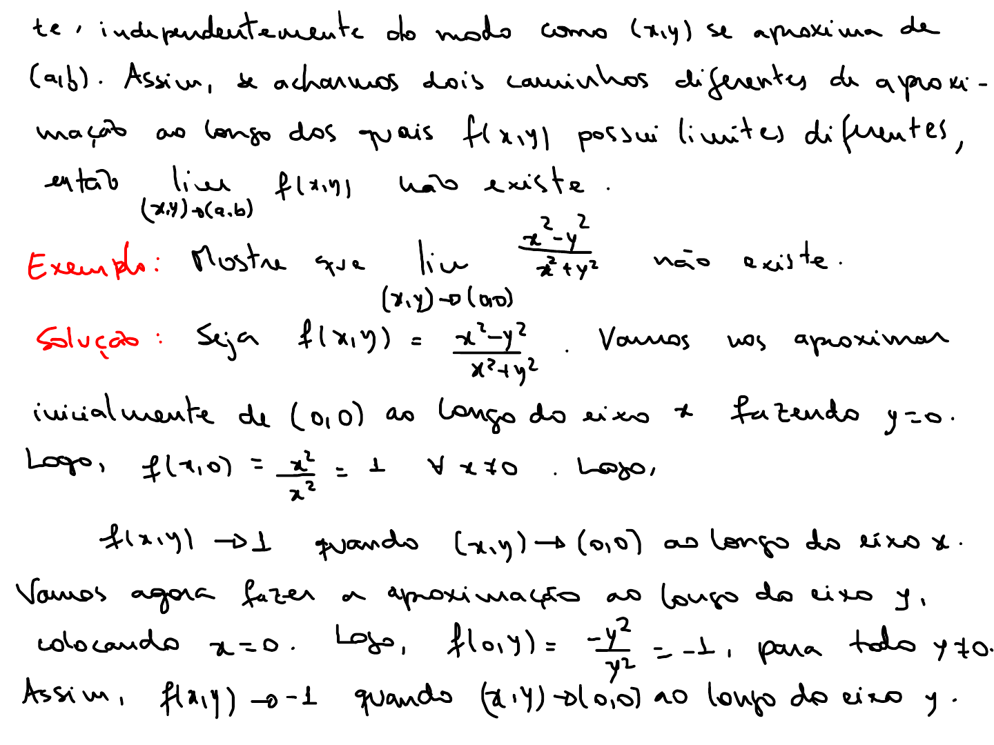 Aula 09 Limites E Continuidade De Funções De Várias Variáveis Cálculo Ii 1462