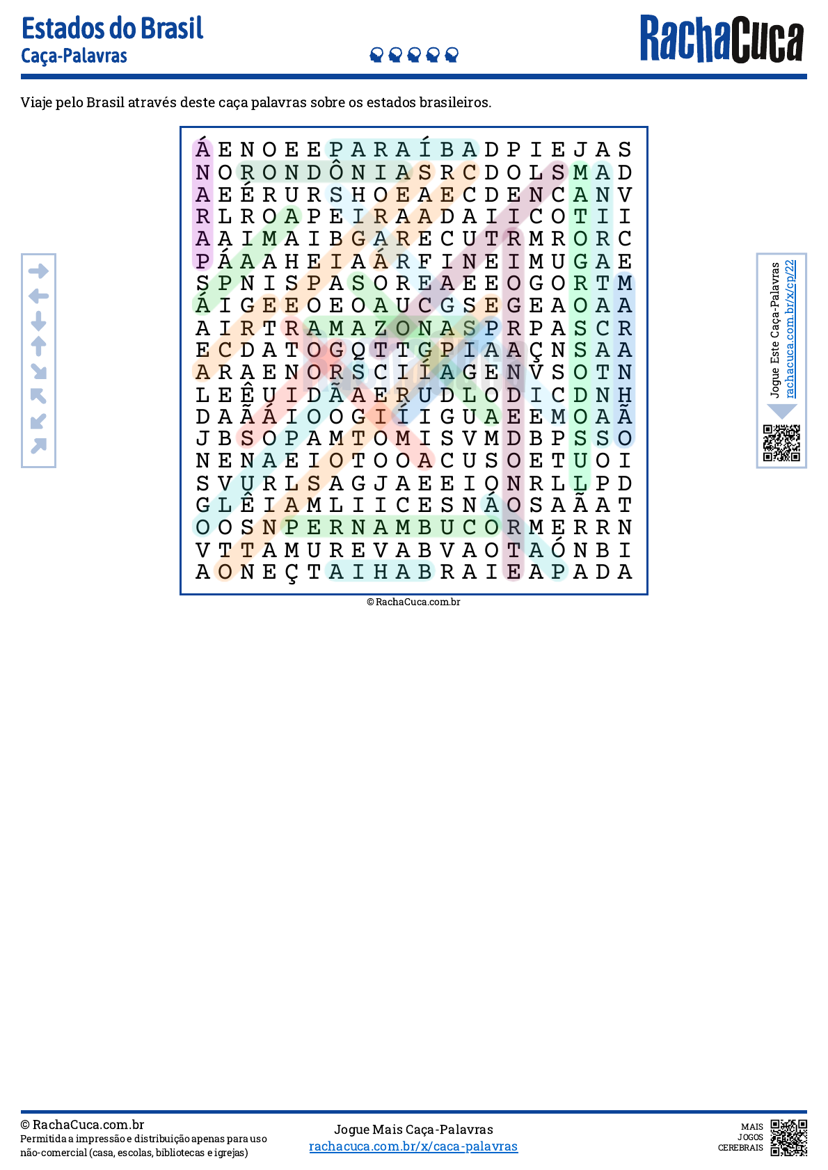 Estados Do Brasil Dificil, PDF, Brasil