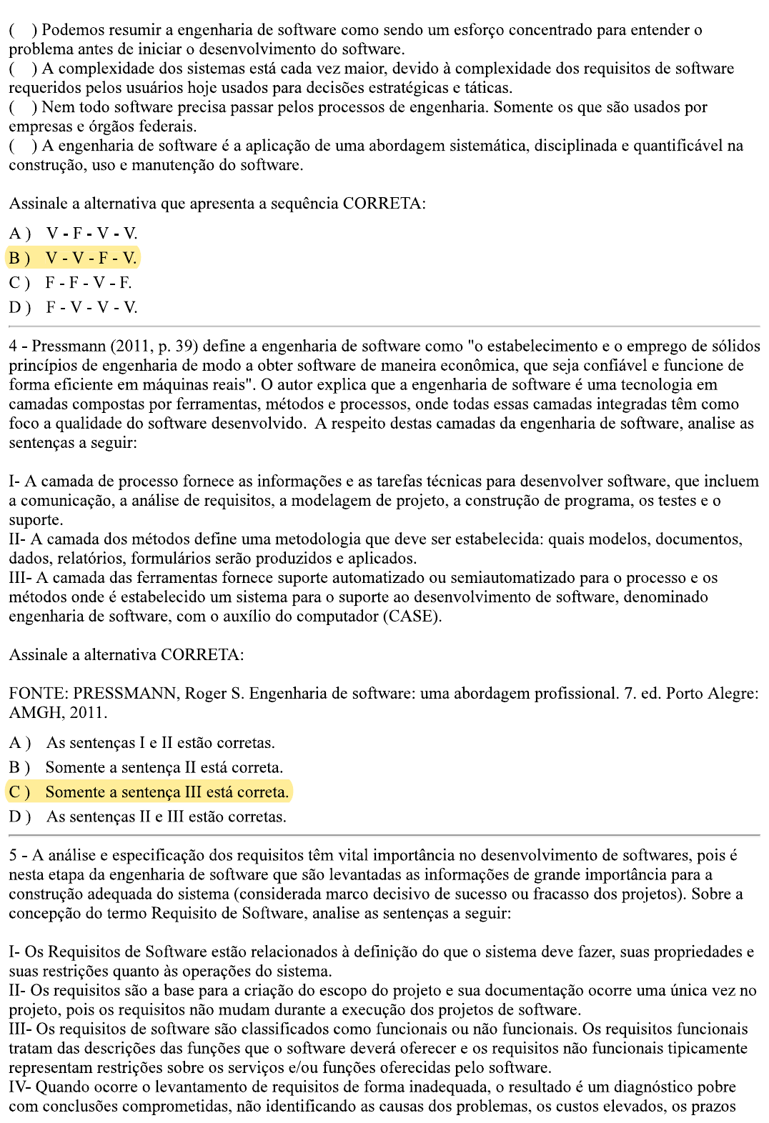 Avaliação II - Processo De Software - Processos De Software