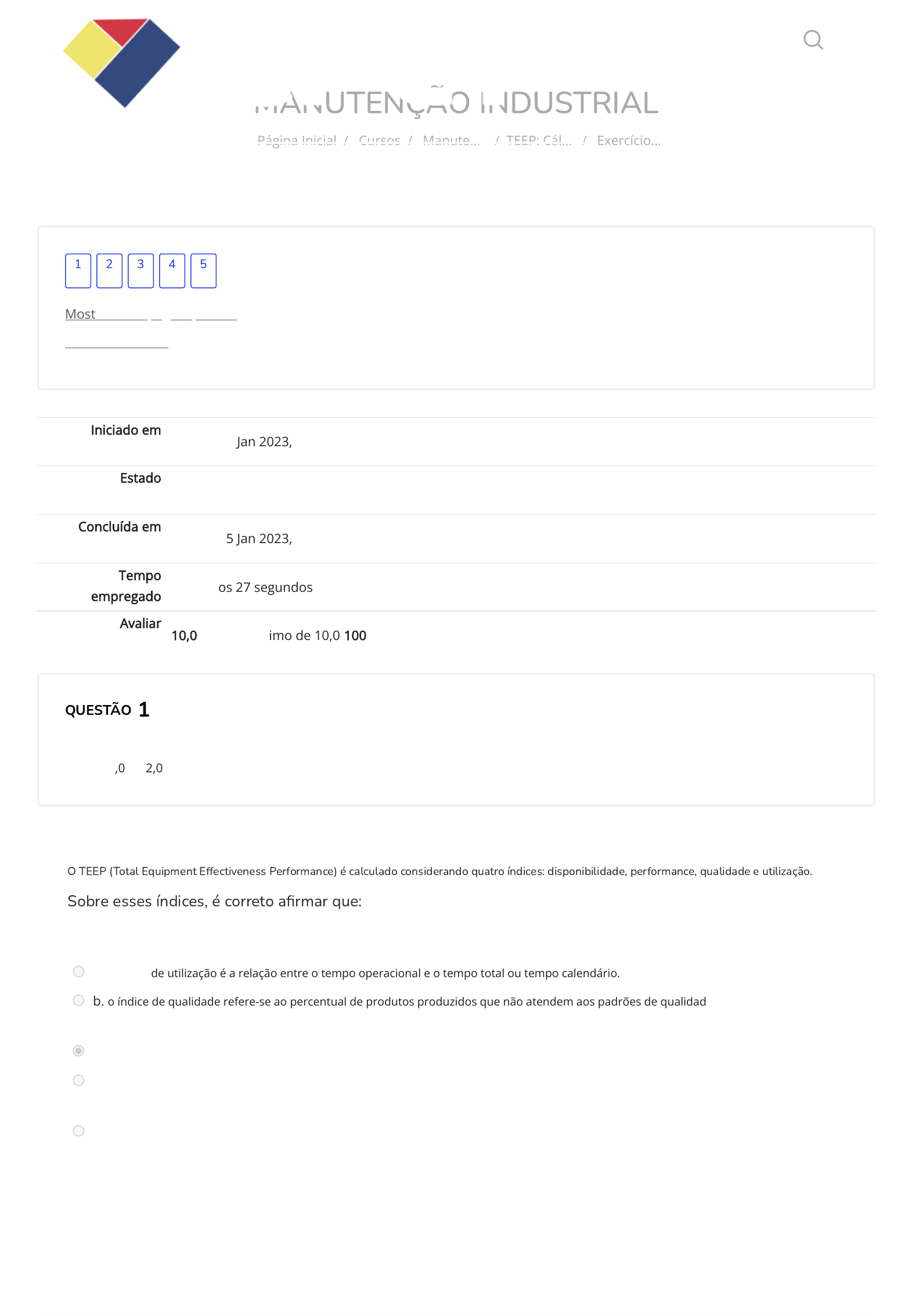 Revisão de Página para Padrões de produto