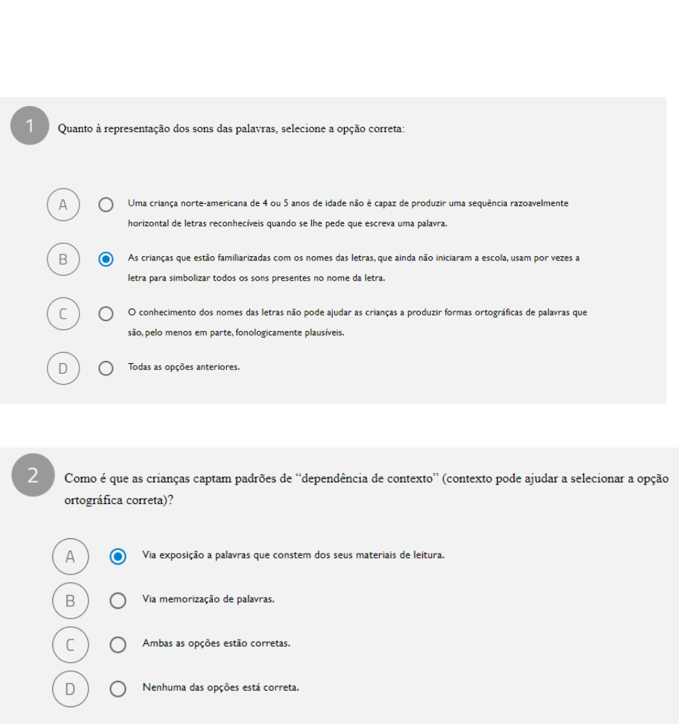 10 Quiz Aprender a escrever palavras - Alfabetização e Letramento