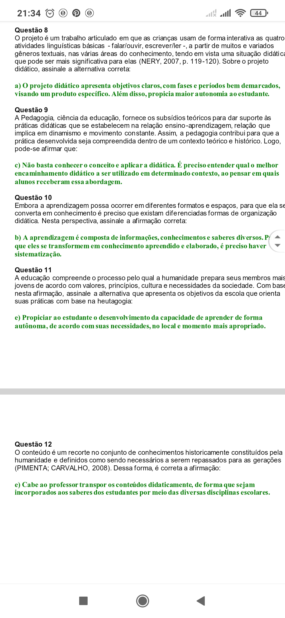 Fundamentos Da Ação Pedagógica - Fundamentos Da Açao Pedagogica