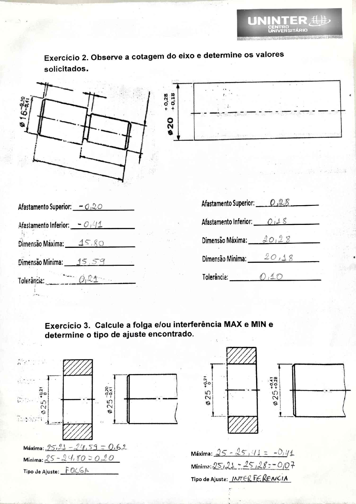 Atividade Prática Desenho Técnico Desenho Técnico I 0096