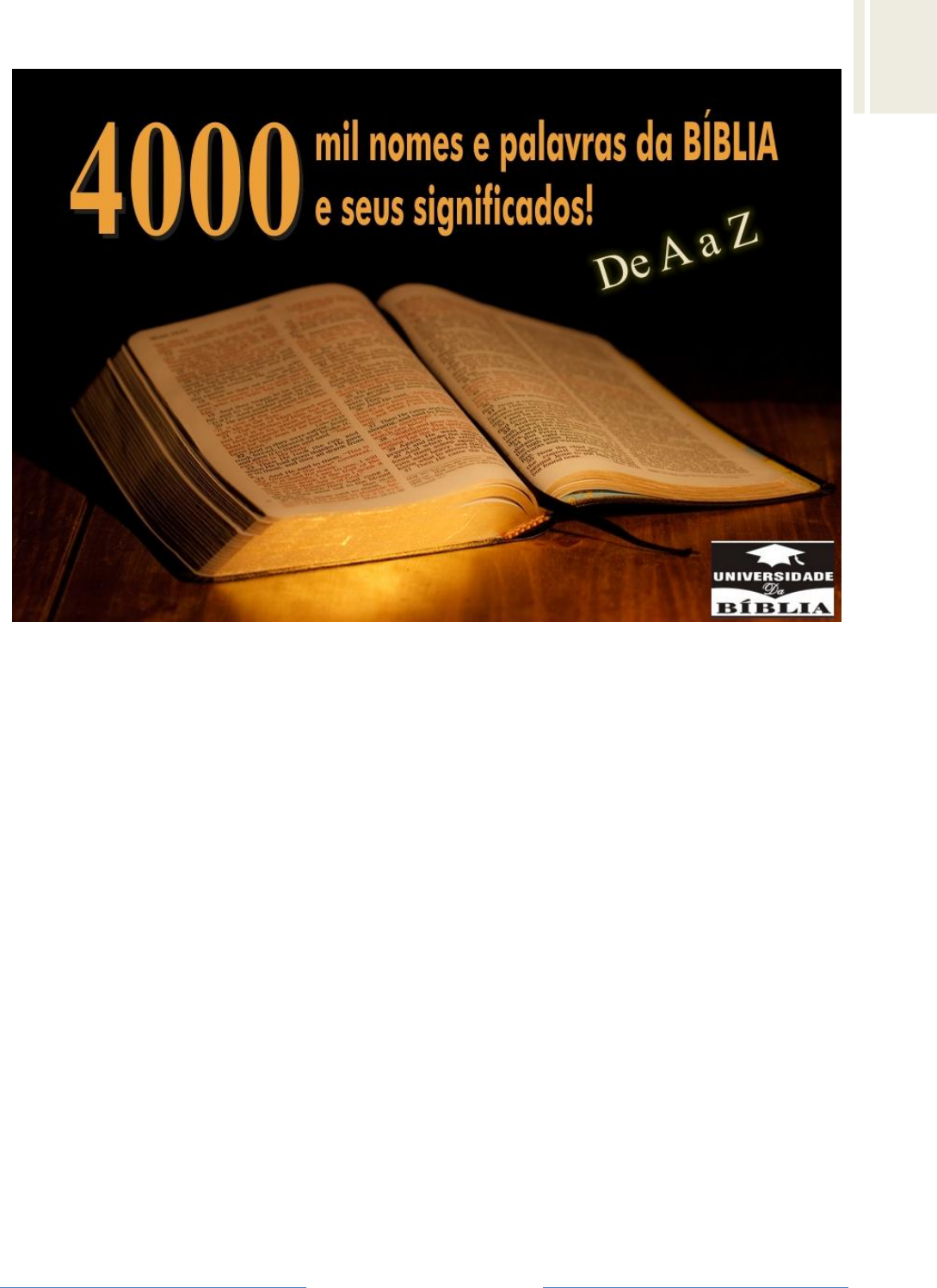 4000 mil nomes na Bíblia - Religioso