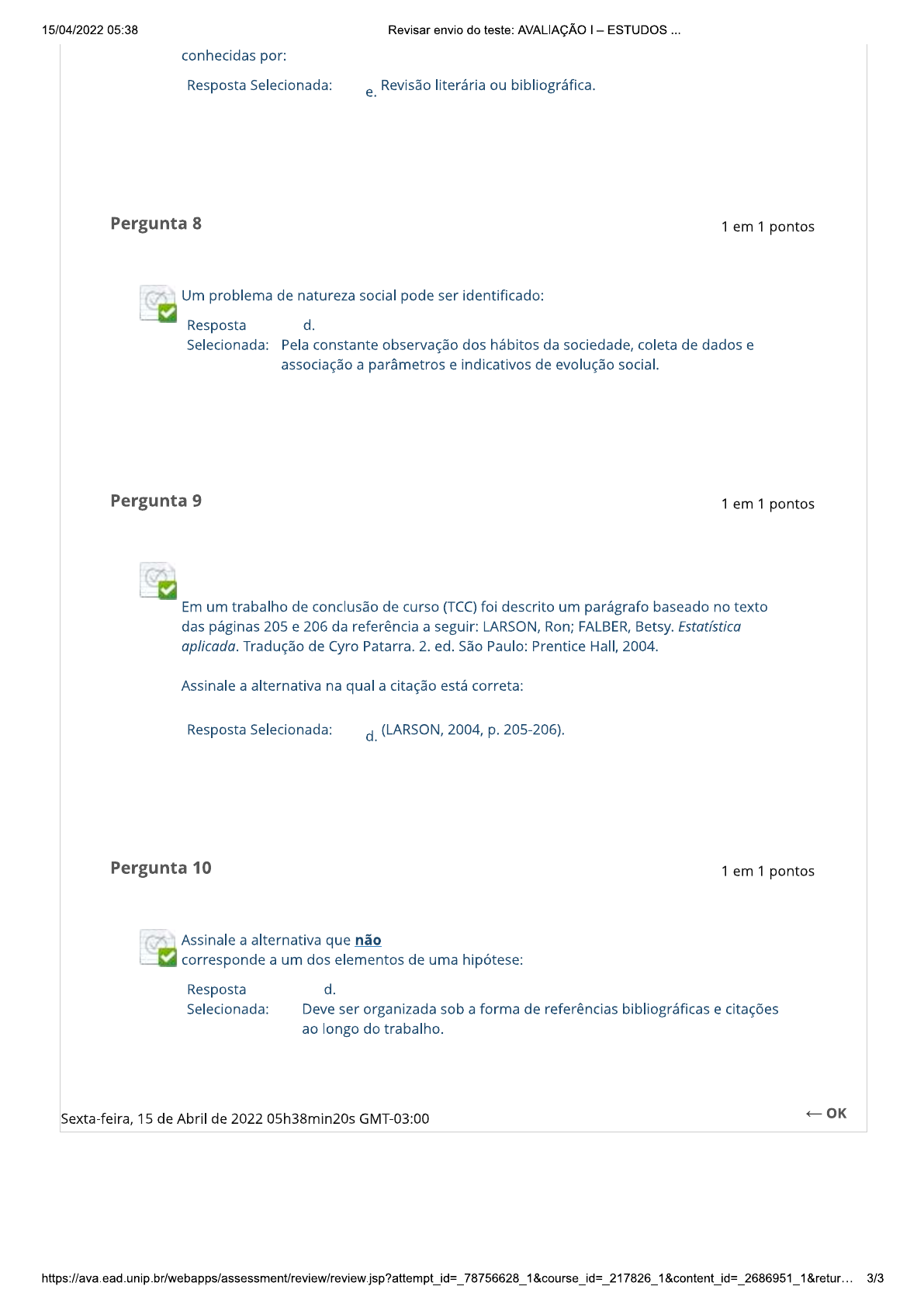 ESTUDOS DISCIPLINARES XI PROVA - Estudos Disciplinares XI