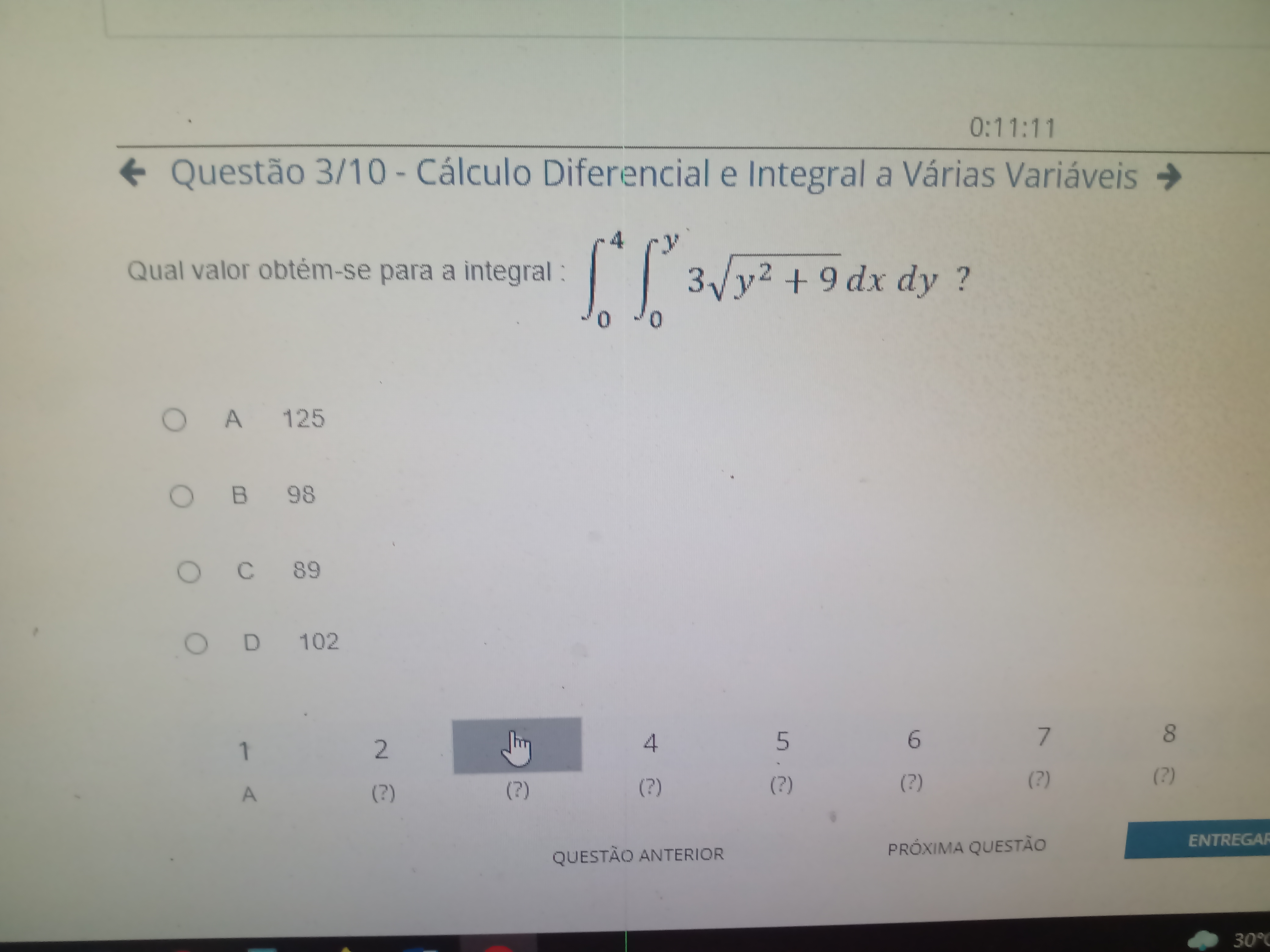 Apol C Lculo Diferencial E Integral De V Rias Vari Veis