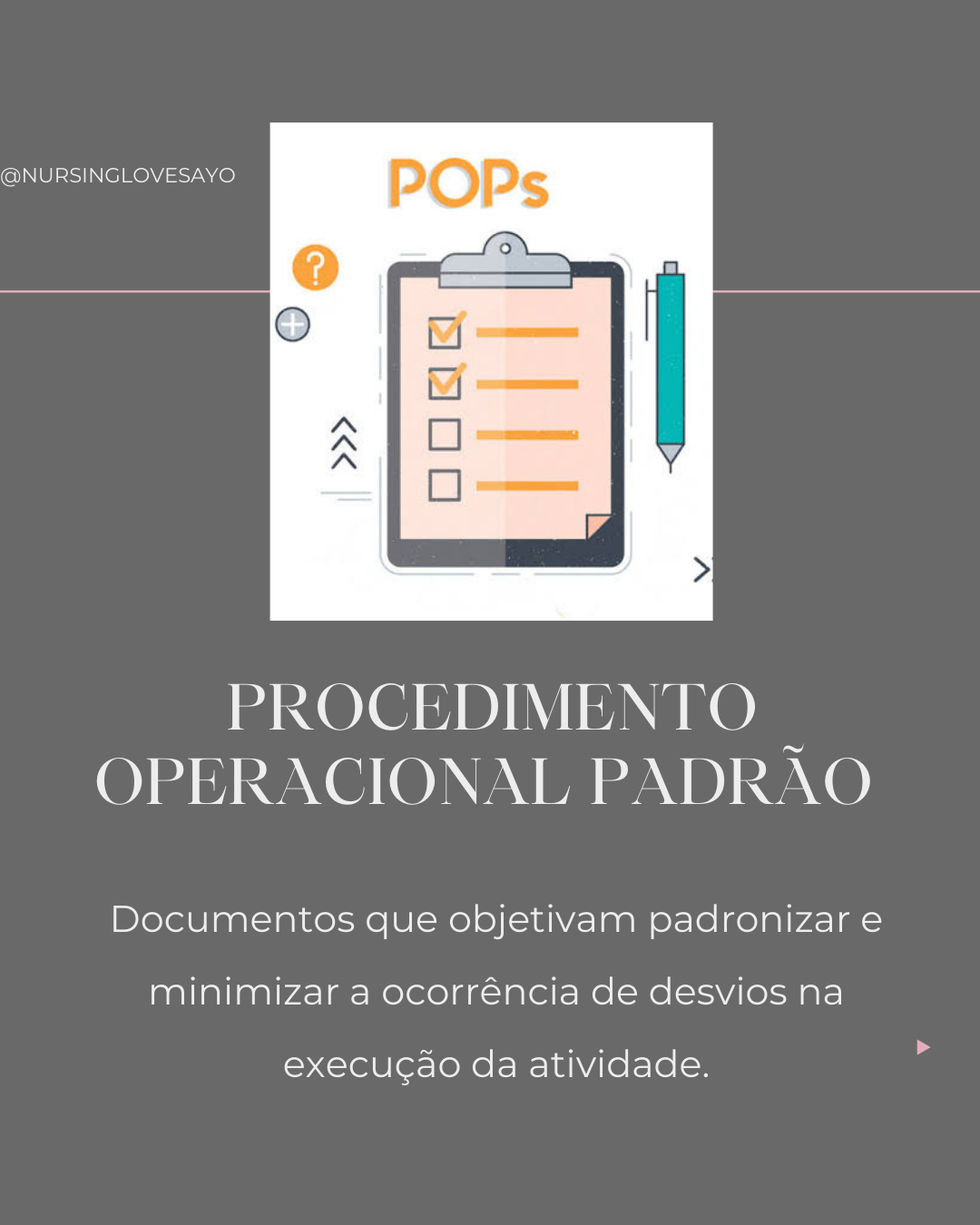 Procedimento Operacional Padrão POP - Procedimentos Em Enfermagem