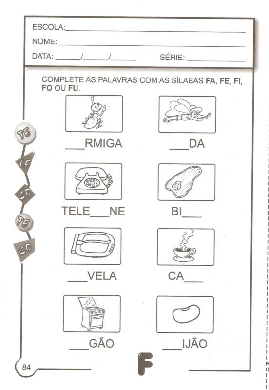 Pin em Atividades alfabetização e letramento