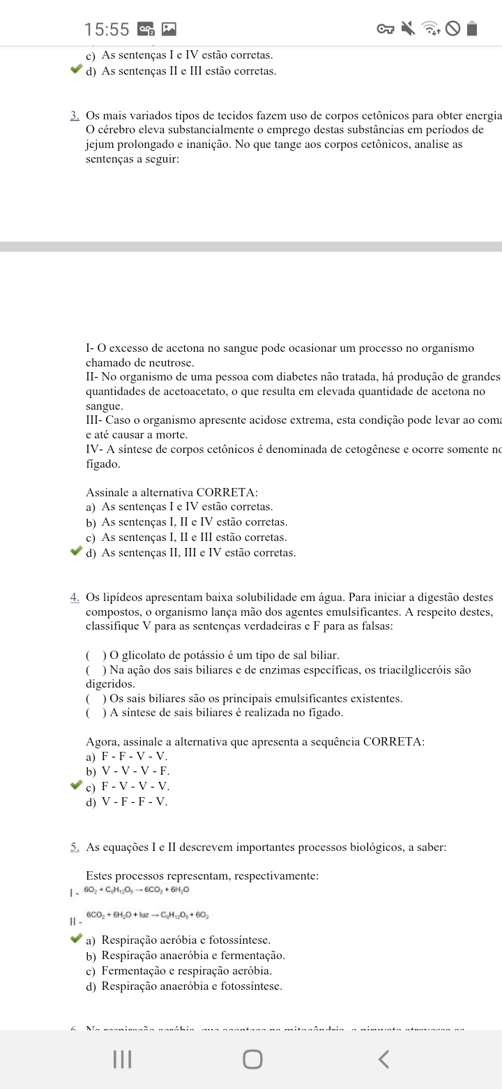 Avalia O Final Objetiva Bioquimica Geral