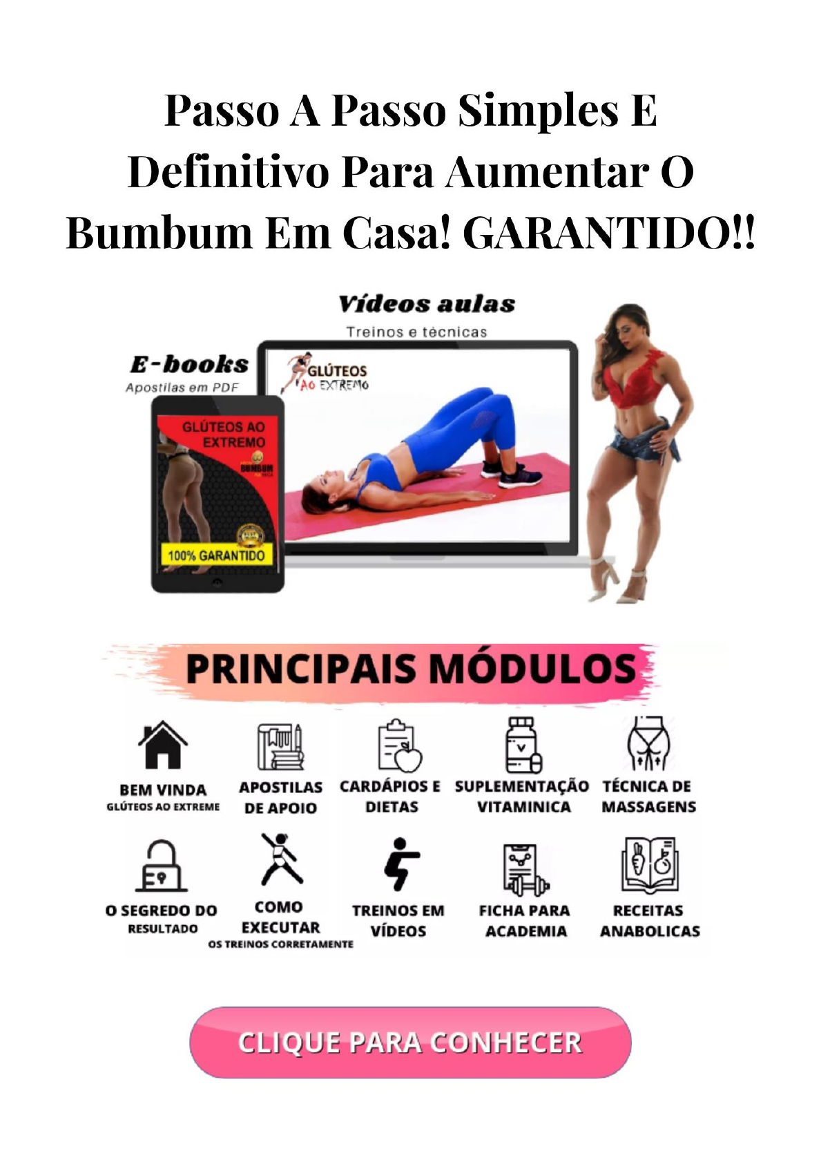 Treino para aumentar o bumbum rapidamente! - youtube