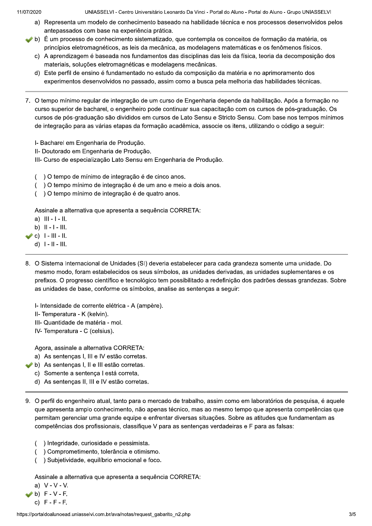 Introdução à Engenharia - UNIASSELVI - AVFINAL - Introdução à Engenharia