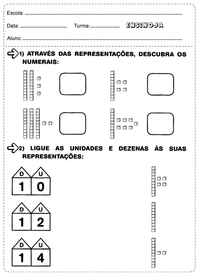 Atividades de matemática 1º ano