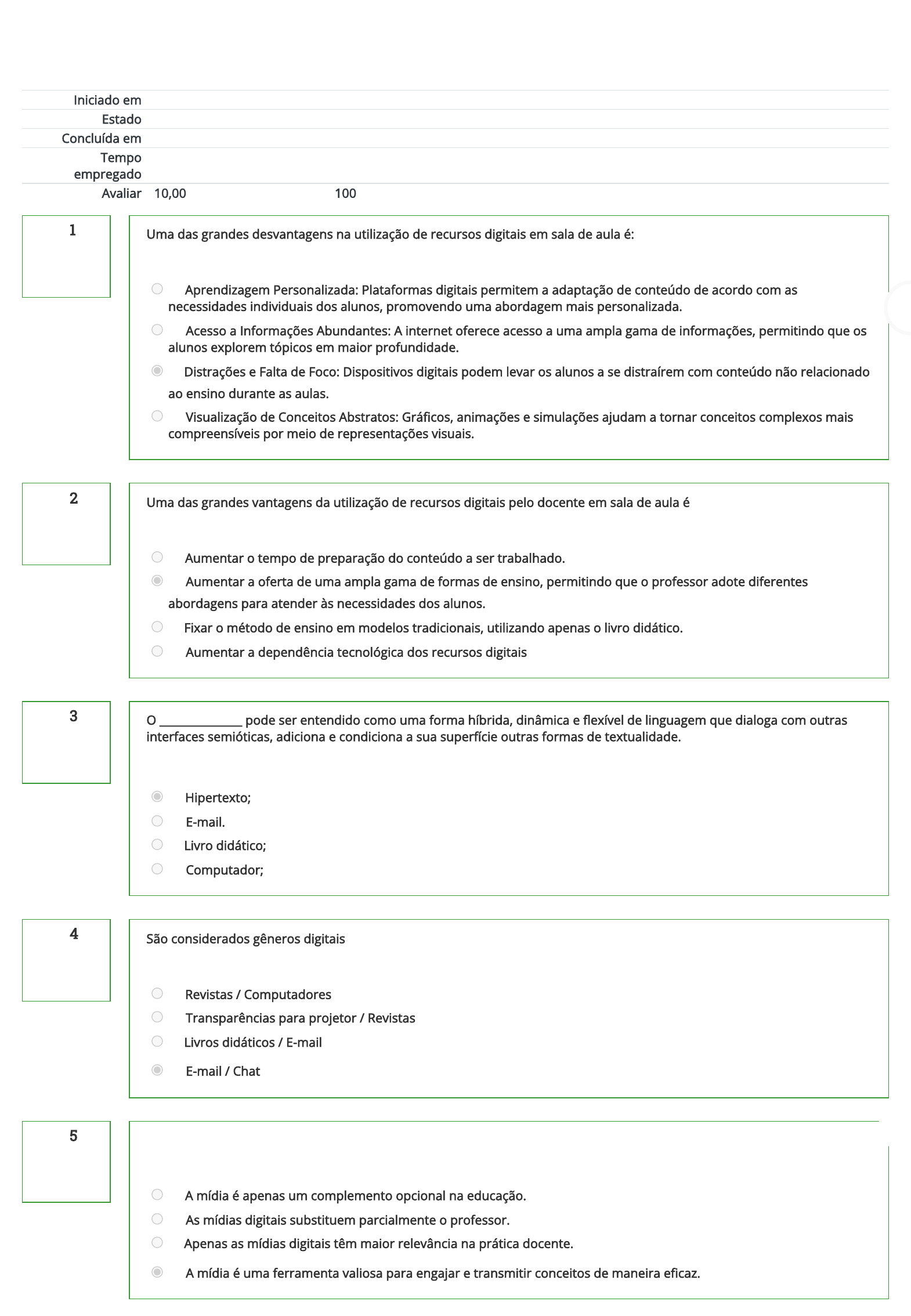 Grafico 1º ano - Recursos de ensino