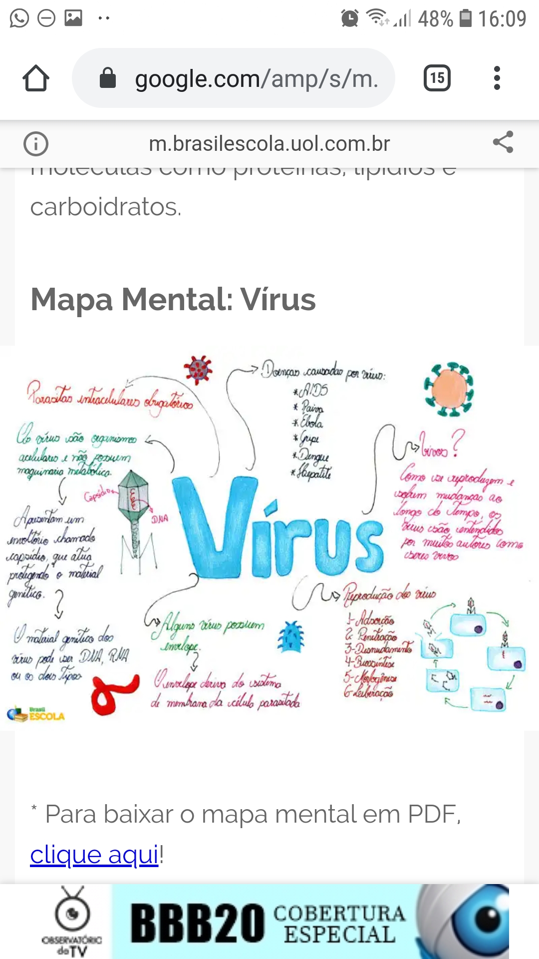 Arriba 58+ imagen mapa mental virus - Abzlocal.mx