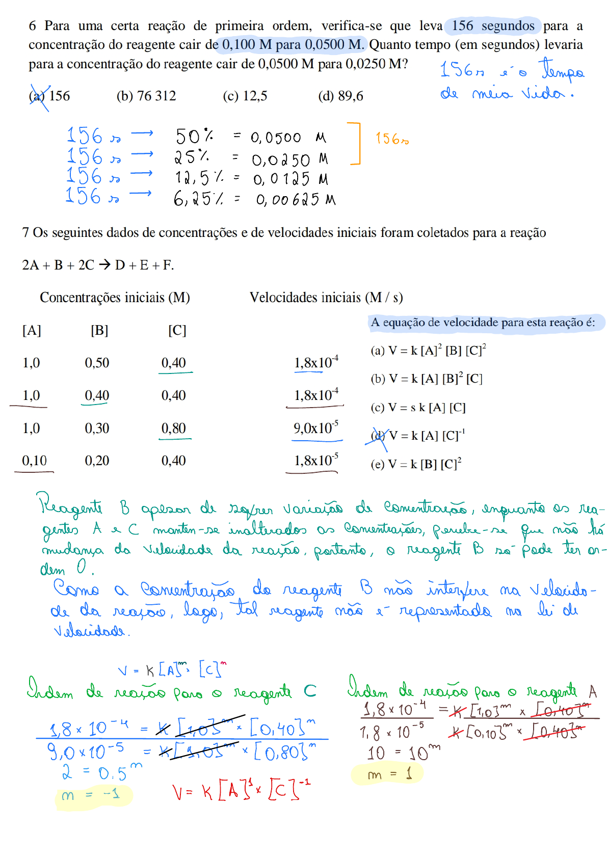 Lista De Exerc Cios Respondida De F Sico Qu Mica B F Sico Qu Mica I