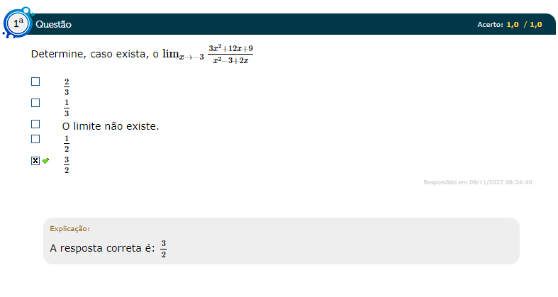 Determine Caso Exista O Lim X 3 3 X 2 12 X 9 X 2 3 2 X Engenharia