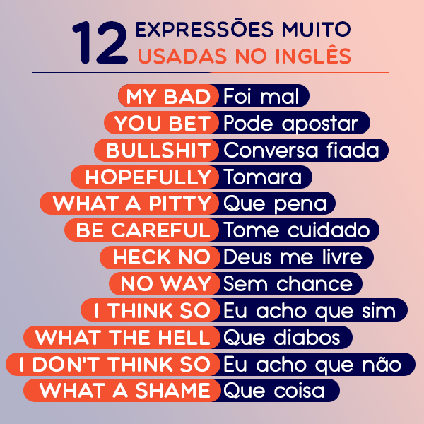 As Expressões mais Usadas em Inglês # 7 