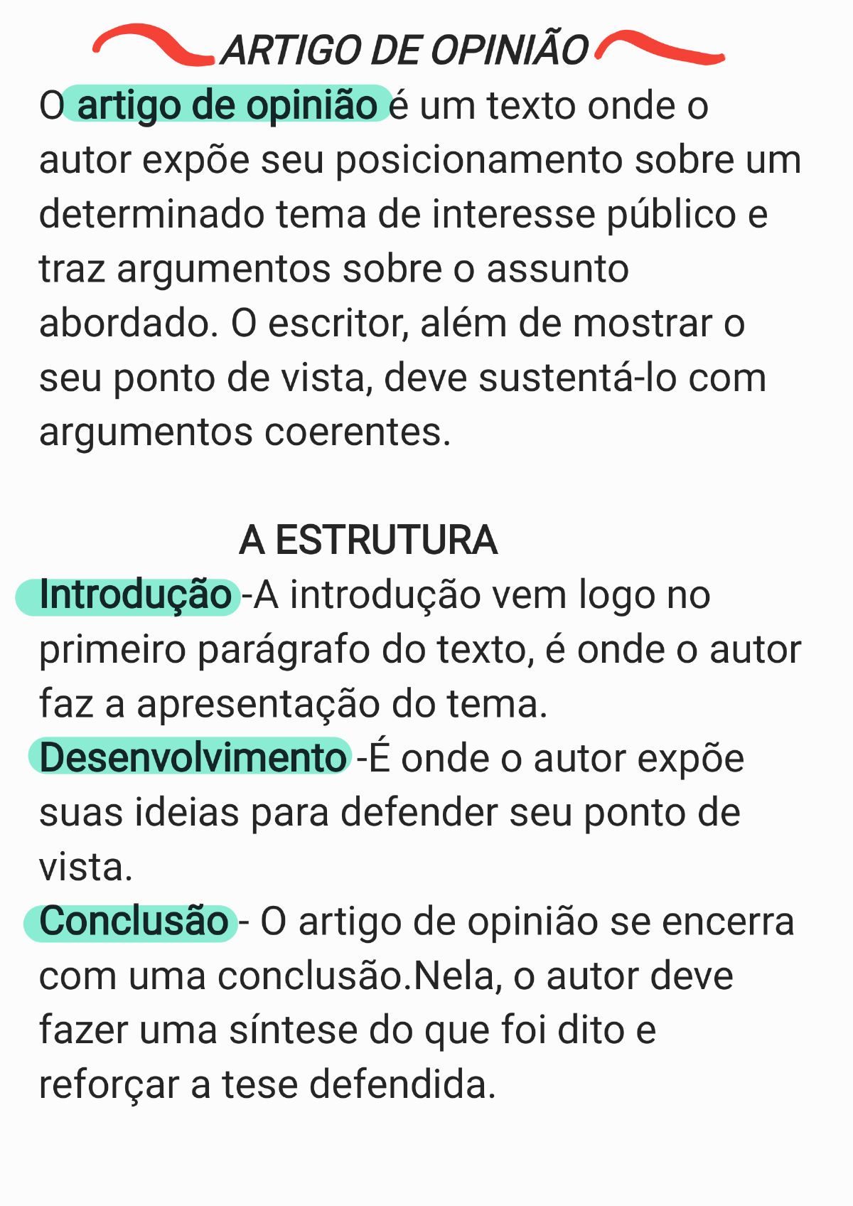 Como fazer um Artigo de Opinião Redação