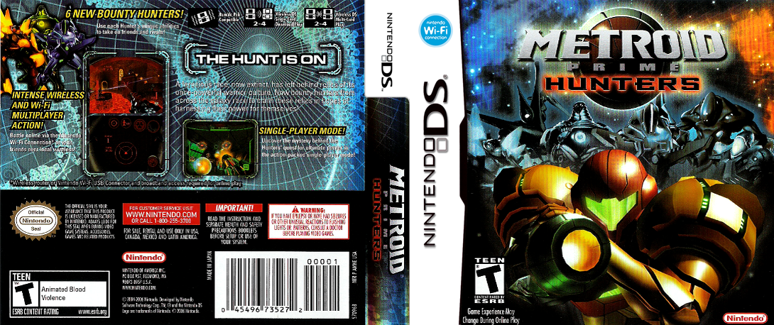 Metroid Prime Hunters (USA) - Arte