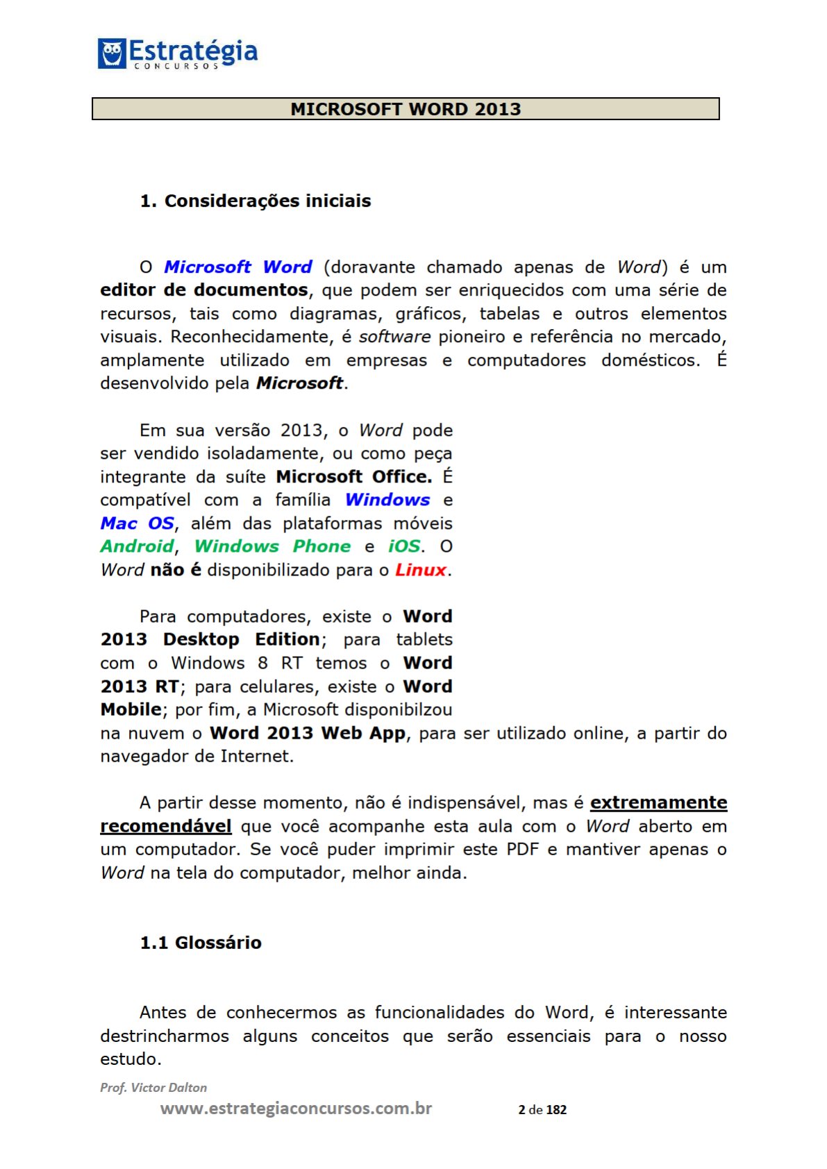 Aula 02 Microsoft Word Inform tica I