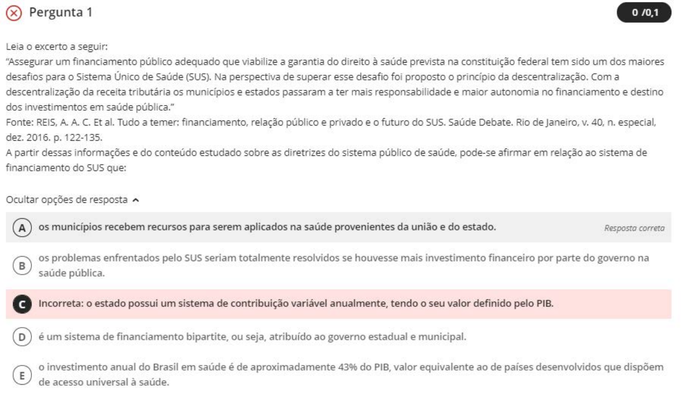 Segundo questionário aplicado aos alunos. Na questão 1 (  Se você