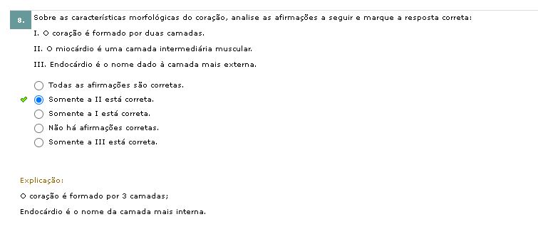 Sobre As Características Morfológicas Do Coração Analise As Afirmações