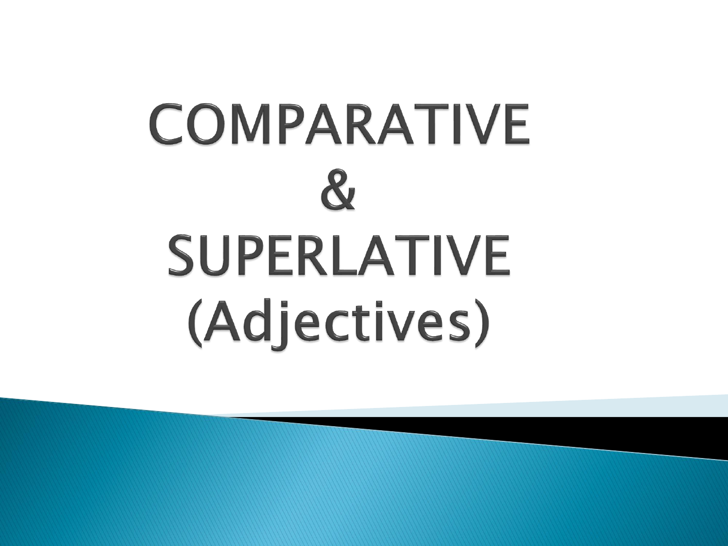 Comparative or Comparison. Grau comparativo em inglês