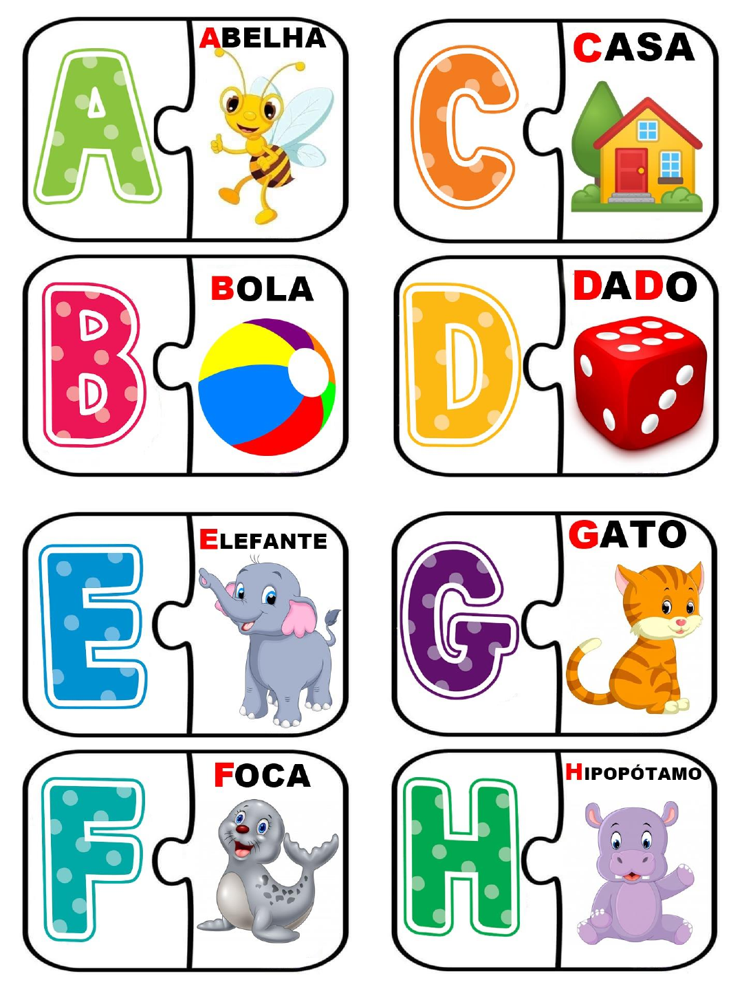 Quebra-cabeça do alfabeto imprimir pdf grátis em 2023  Alfabeto, Quebra  cabeça, Atividades para educação infantil