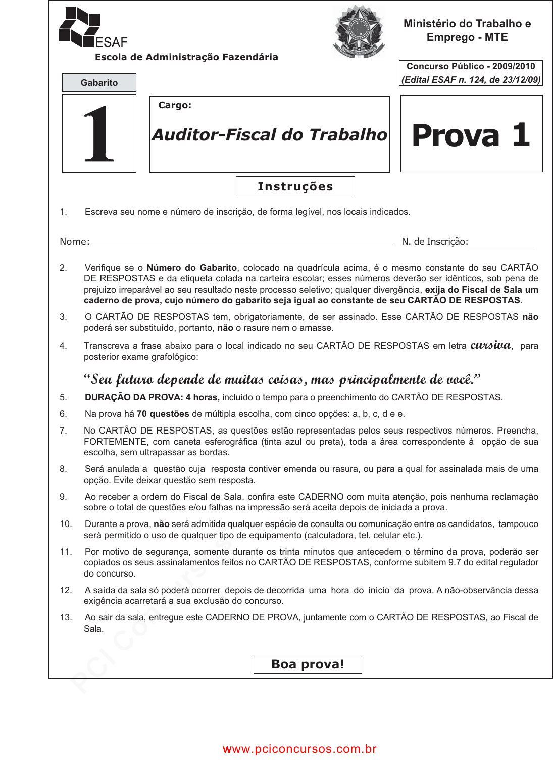 Resposta a recursos de gabaritos - MSM Consultoria